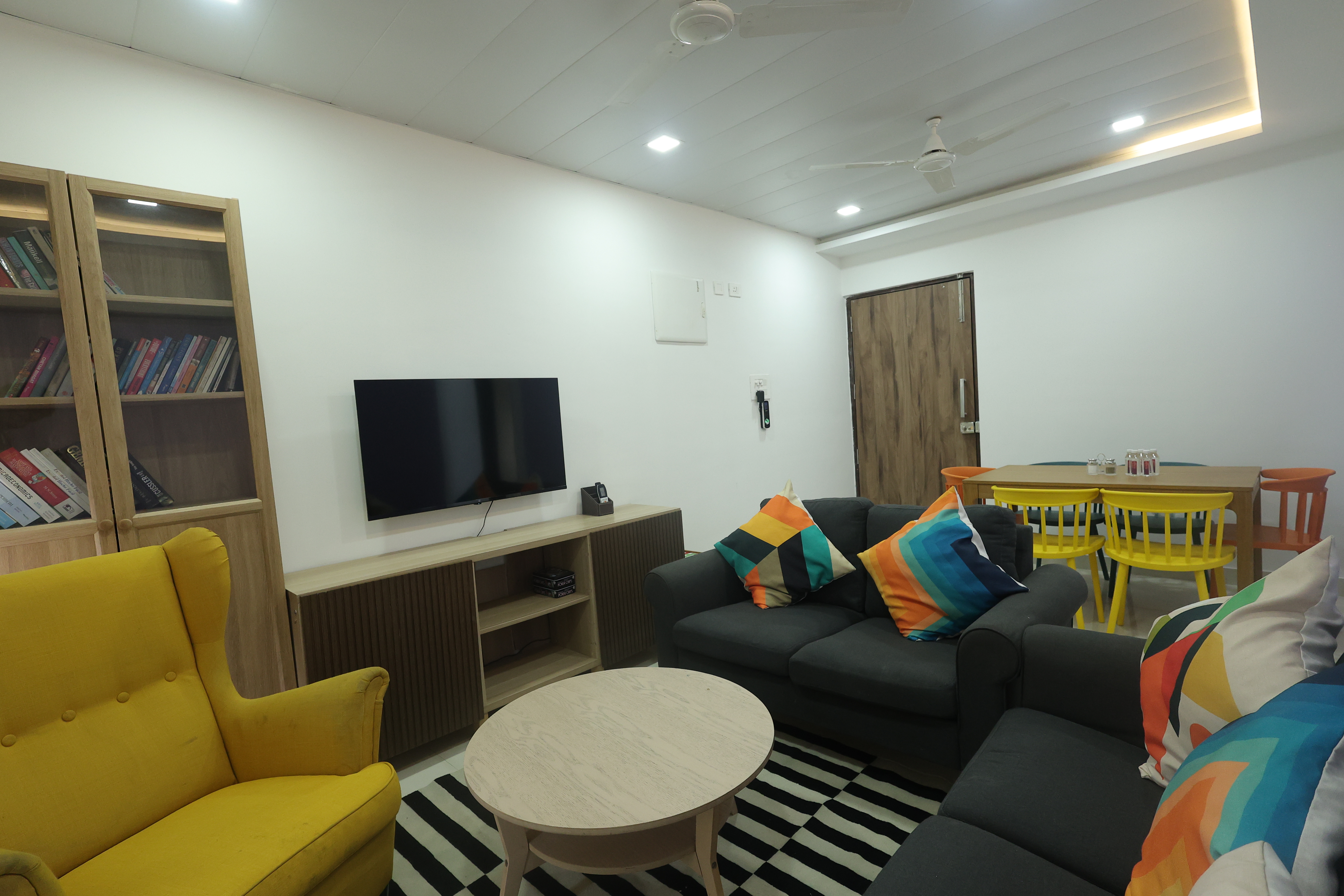 Students relaxing at Sukoon Stays