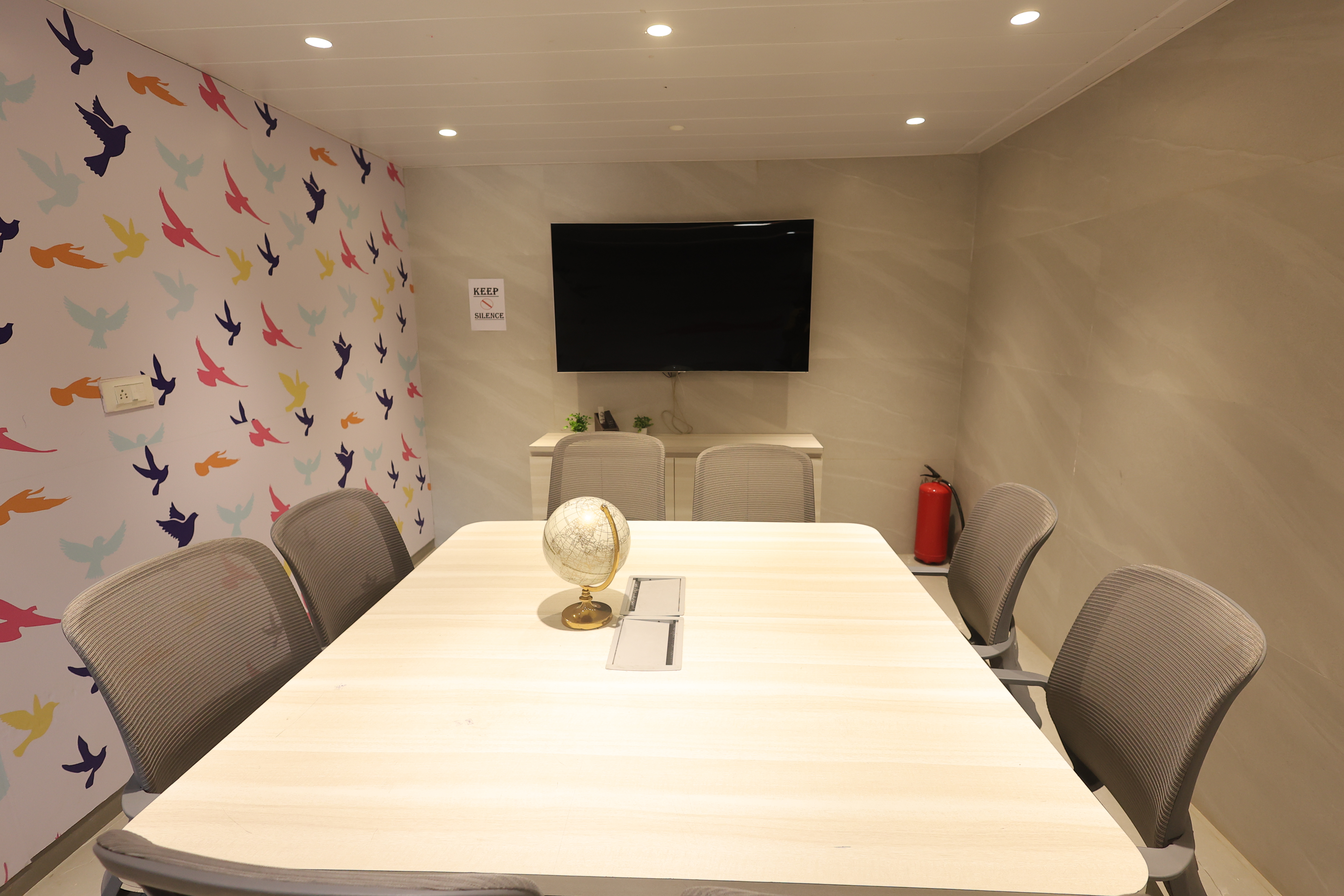 Minimal student room with study desk